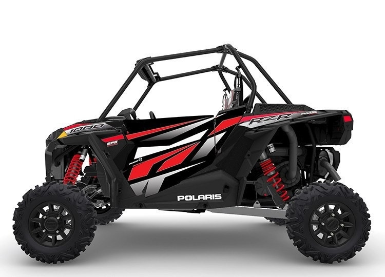 RZR XP 1000 Black Pearl & Ride Command Graphic Stealth Door | Pro