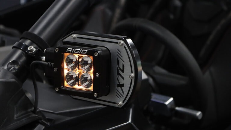 Side Mirrors with Amber Light & Rigid Front Light by XTC Power