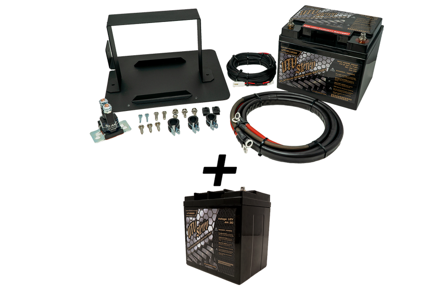 Can-Am Defender 2nd Battery Kit by UTV Stereo - BATTERY-KIT-XX-SSS