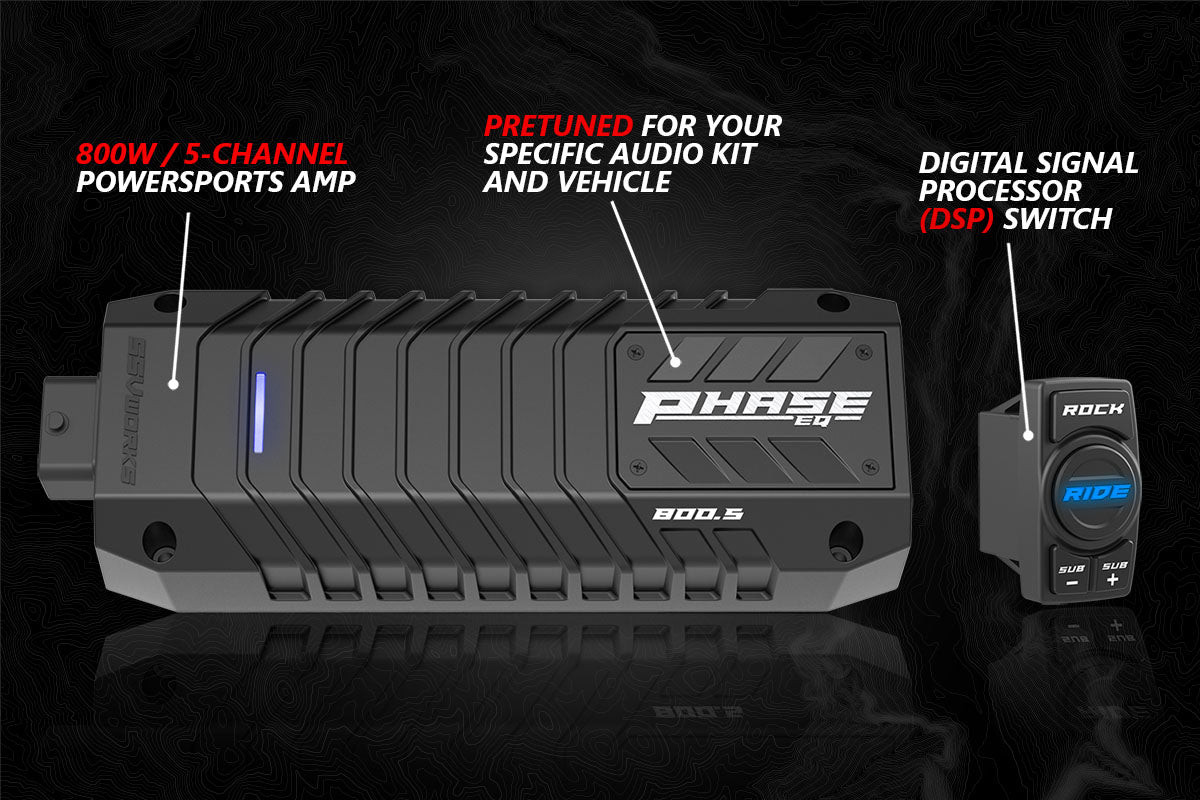 Polaris RZR V-Spec 3-Speaker Plug-&-Play Kit Ride Command - NFD by