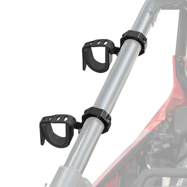 Polaris RZR Ski Rack Bow Rack Shotgun Holder for 1.75"/2"  Roll Bars - (2 pieces) by Kemimoto