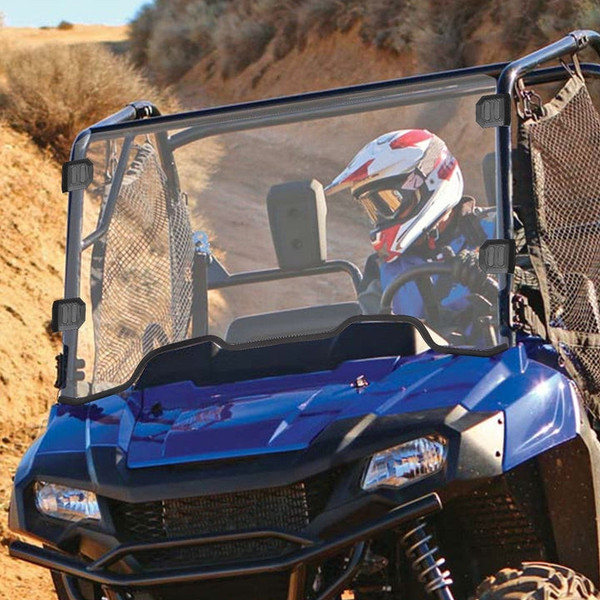 Honda Pioneer 700 Front Polycarbonate Windshield by Kemimoto