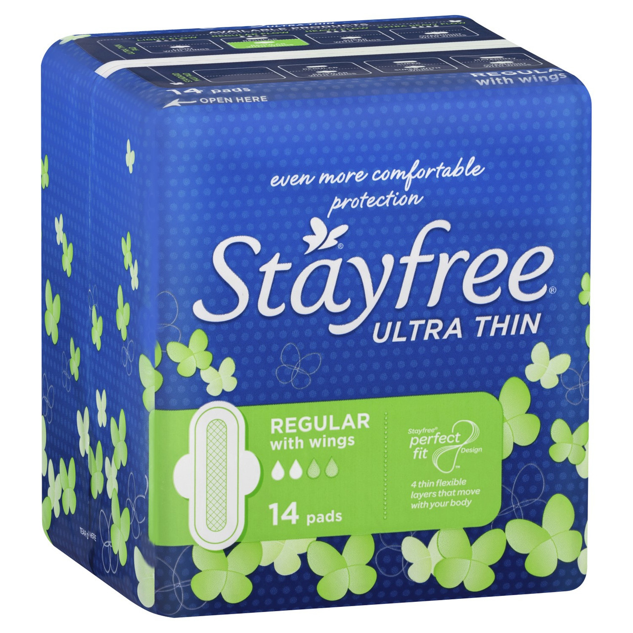 Stayfree UltraThin Regular Pads With Wings 14 Pack Stayfree UltraThin Regular Pads With Wings 14 Pack