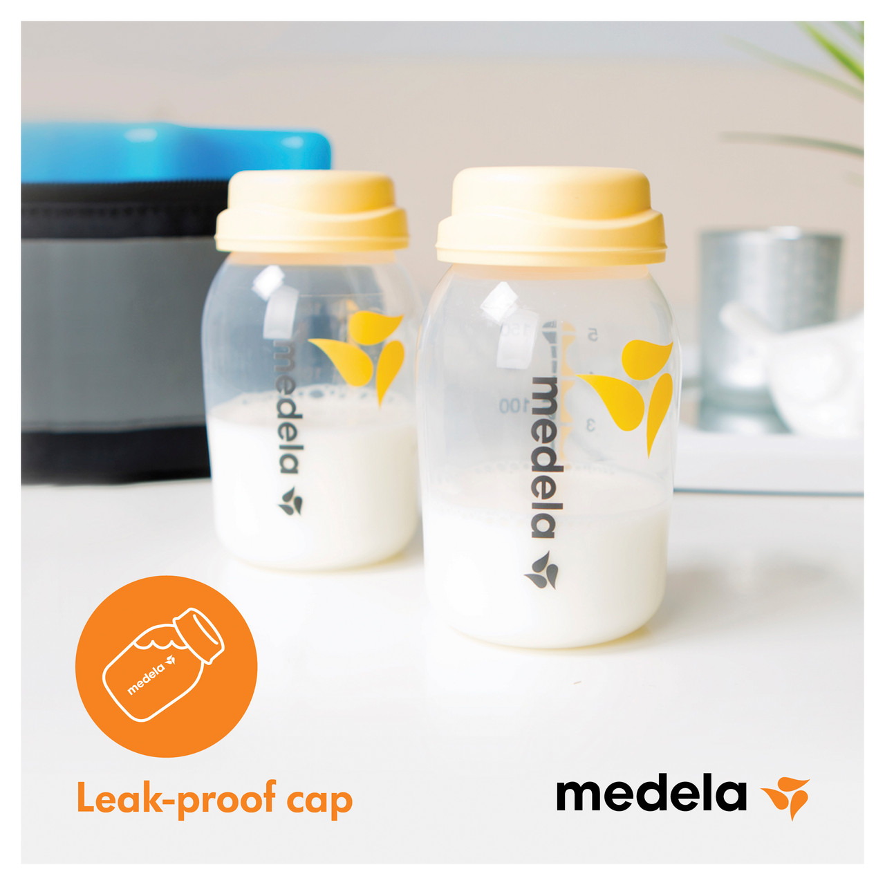 Medela Breastmilk Bottle 150ml with Wide Base Teat Pack
