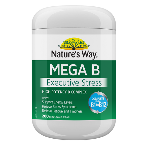 Nature's Way Mega B Executive Stress 200 Tablets
