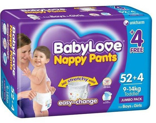 BabyLove Nappy Pants Toddler Jumbo 56 Pack