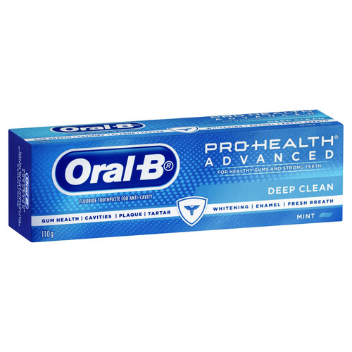Oral B Pro Health Advanced Deep Clean Mint Toothpaste 110g