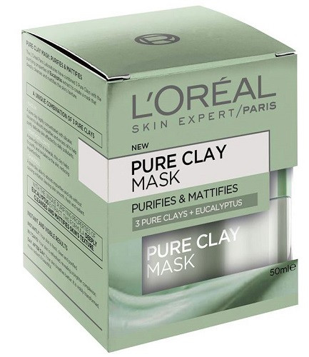 L'Oreal Pure Clay Mask Purifies & Mattifies 50mL