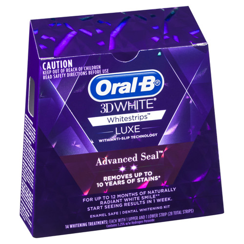 Oral B 3D White Luxe Advance Seal Whitestrips 14 Pack Oral B 3D White Luxe Advance Seal Whitestrips 14 Pack
