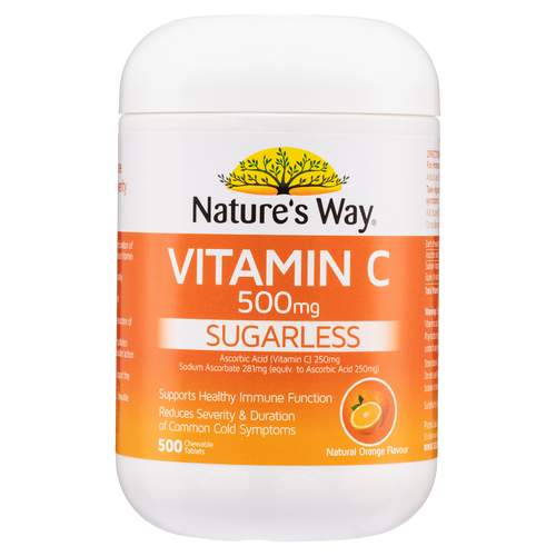 Nature's Way Vitamin C 500mg 500 Tablets