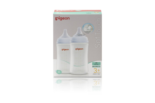 Pigeon Bottle Wide Neck Peristaltic Plus 240ml 2 Pack