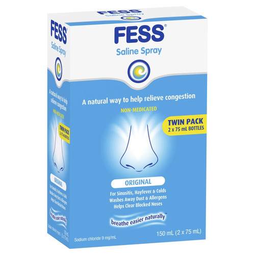 FESS Nasal Saline Spray Original 2 x 75ml