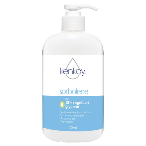 Kenkay Sorbolene & 10% Glycerin Cream Pump 500ml