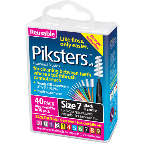 Piksters Interdental Brushes Size 7 40 Pack