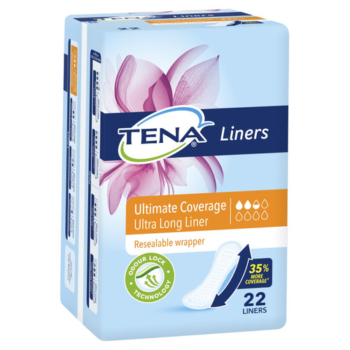 Tena Liners Ultimate Coverage Ultra Long Liner 22 Pack