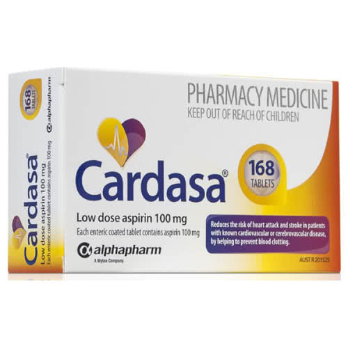 Cardasa Low Dose Aspirin 100mg 168 Tablets