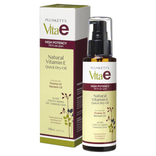 Plunkett's Vita E Natural Vitamin E Quick Dry Oil 125ml