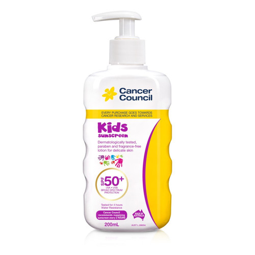 Cancer Council Kids Sunscreen SPF50+ Pump 200ml