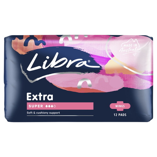 Libra Extra Pads Super with Wings 12 Pack