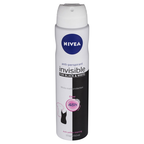 Nivea Invisible Black & White Fresh Aerosol 250ml