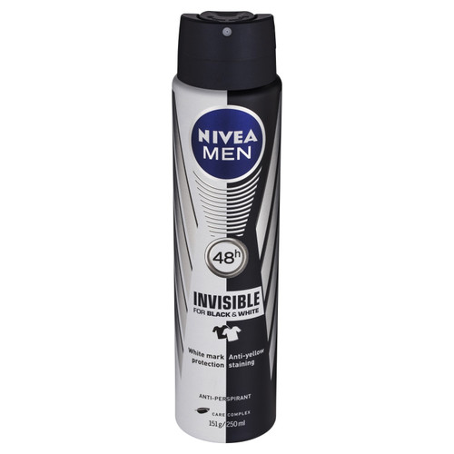 Nivea Invisible Black & White Power Aerosol Deodorant 250ml