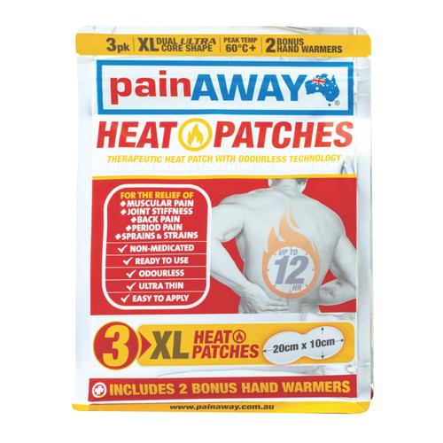 Pain Away Heat Patches Extra Large 3 Pack