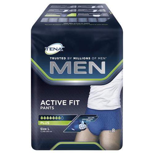 Tena Men Active Fit Plus Large 8 Pack
