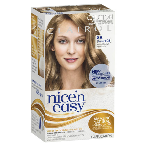 Clairol Nice 'n Easy 8A Natural Medium Ash Blonde