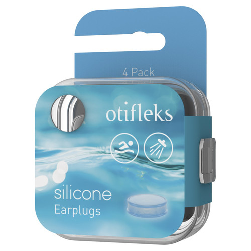 Otifleks Silicone Earplugs 4 Pack