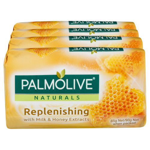 Palmolive Naturals Soap Bar Milk & Honey 4 Pack