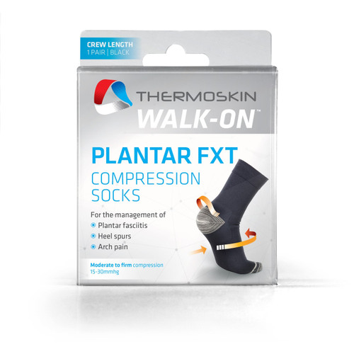 Thermoskin Plantar Fxt Compresion Socks Black XL