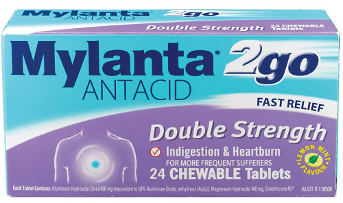 Mylanta Antacid Double Strength 24 Tablets