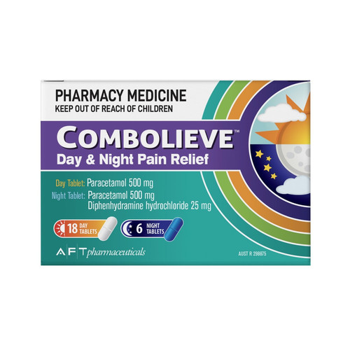 Combolieve Day & Night Pain Relief 24 Tablets