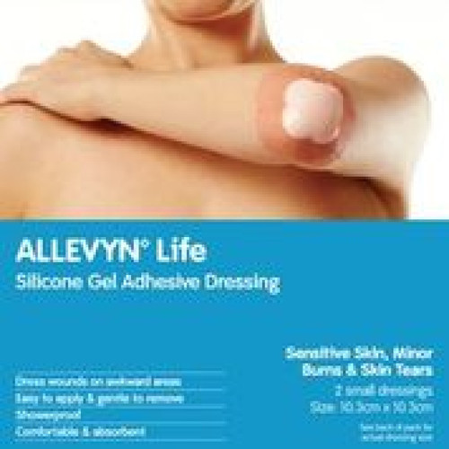 Allevyn Silicon Gel Adhesive Dressing 10.3x10.3cm 2 Pack