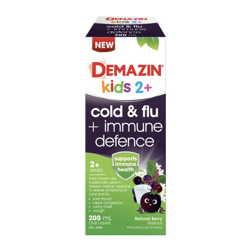 Demazin Cold & Flu +Immune Defence 200ml
