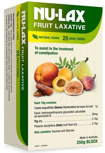 Nulax Fruit Laxative Block 250g