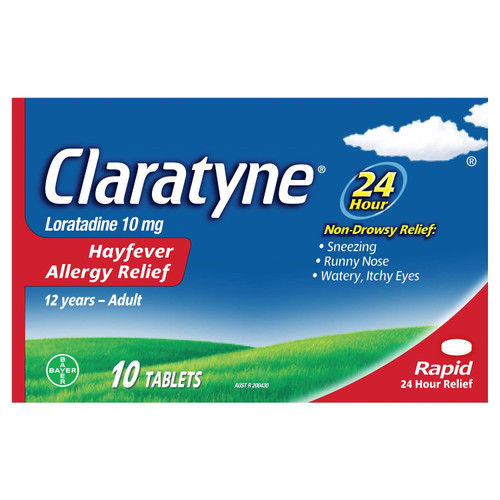 Claratyne Hayfever & Allergy Relief Rapid 10 Tablets