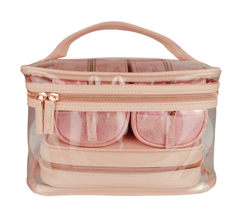 Designer Brands 4 In 1 Beauty Bag Sand Tropez