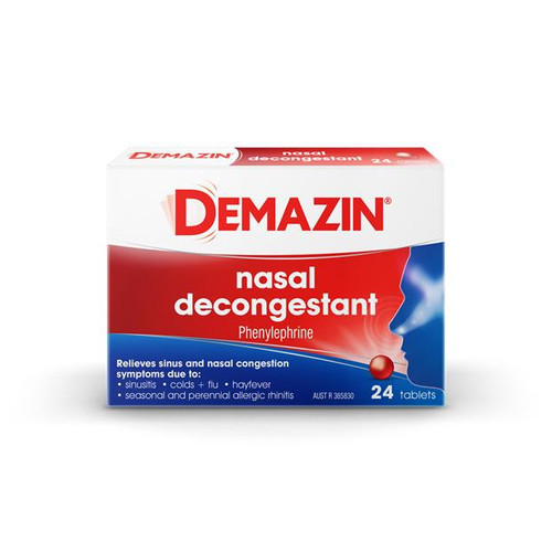 Demazin Nasal Decongestant Tabs 24