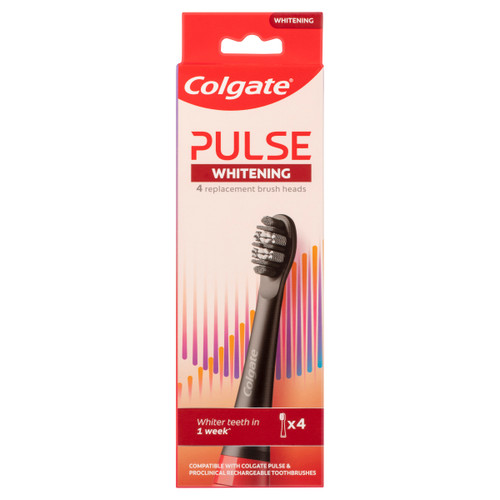 Colgate Electric Toothbrush Pulse Whitening Refills 4 Pack