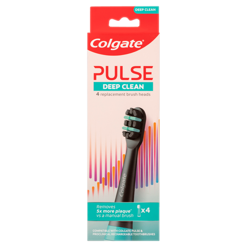 Colgate Electric Toothbrush Pulse Deep Clean Refills 4Pk