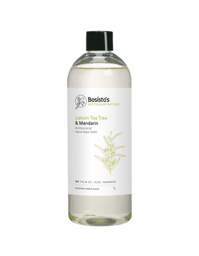 Bosisto's Lemon Tea Tree & Mandarin Hand Wash Refill 1L
