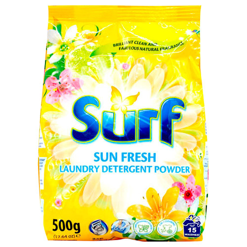 Surf Laundry Detergent Powder Sun Fresh 500g