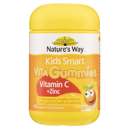 Nature's Way Kids Smart Vita Gummies Vitamin C + Zinc 120 Pastilles