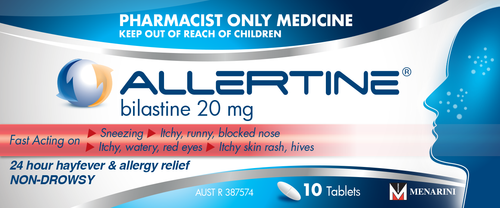 Allertine 20mg 10 Tablets - Bilastine
