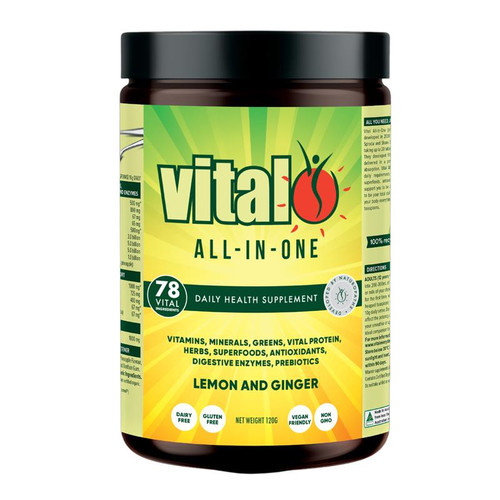 Vital All In One Lemon & Ginger Powder 120g