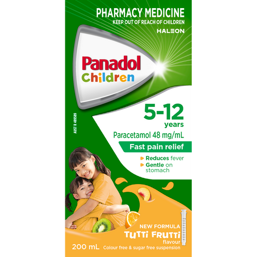 Panadol Children 5-12 Years Tutti Frutti 200ml