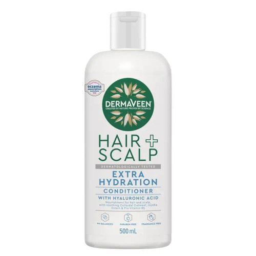 DermaVeen Oatmeal Conditioner for Dry, Flaky or Sensitive Scalps 500mL