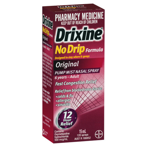 Drixine No Drip Decongestant Nasal Spray 15ml