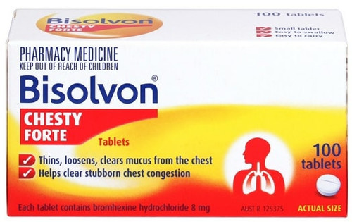 Bisolvon Chesty Tablets 100 Tablets
